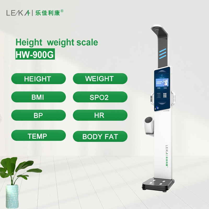 2023 New! Leka Hw-900g Full Body Health Check up Kiosk
