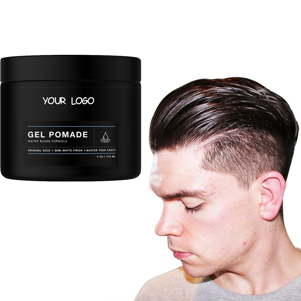 Private Label Men's Hair Styling Products Hold Strong and Wash out Easily Gel Hair Pomade Wax