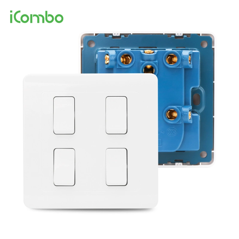 High quality/High cost performance  4 Gang Wall Mounted Power Light Control