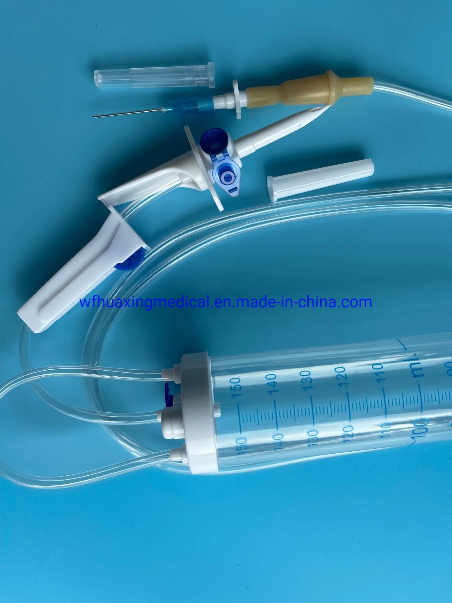 Les fournitures médicales jetables jetables set de perfusion périphérique portable burette 150ml 100 ml set de perfusion (nouveau)