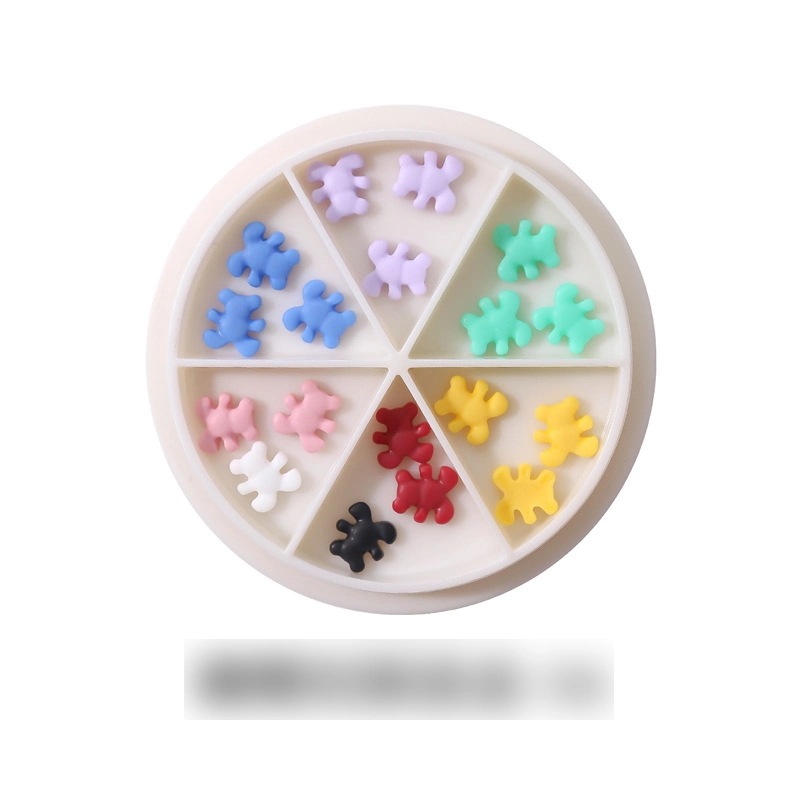 Nail Beauty Three-Dimensional Soft Clay Color Candy Cartoon Girl Love Nail Disc Japanese DIY Nail Decoration