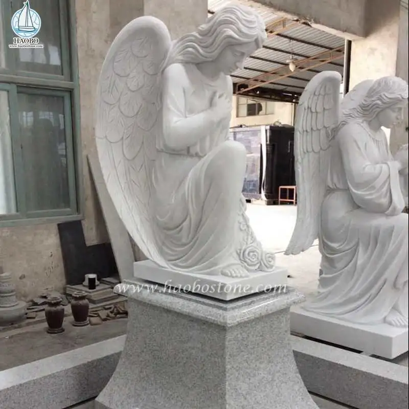 White Marble Angel Statue Angel Sculpture