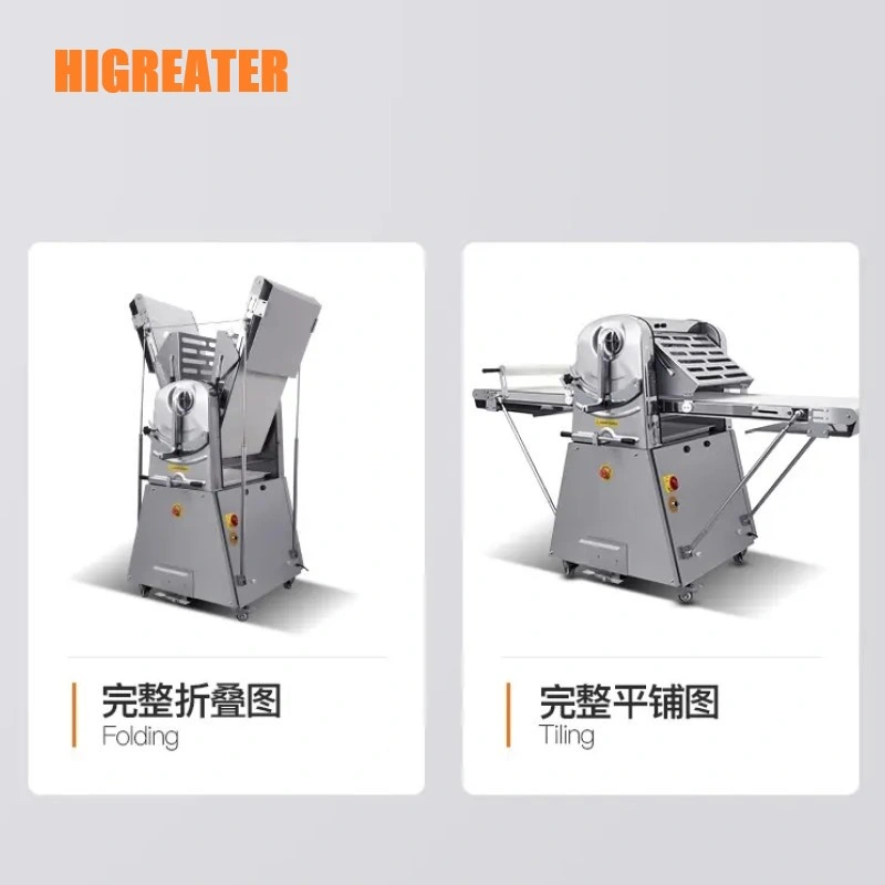 Full Automatic Dough Pastry Laminating Machine 650mm 680mm Automatic Dough Sheeter with Cutter Machine