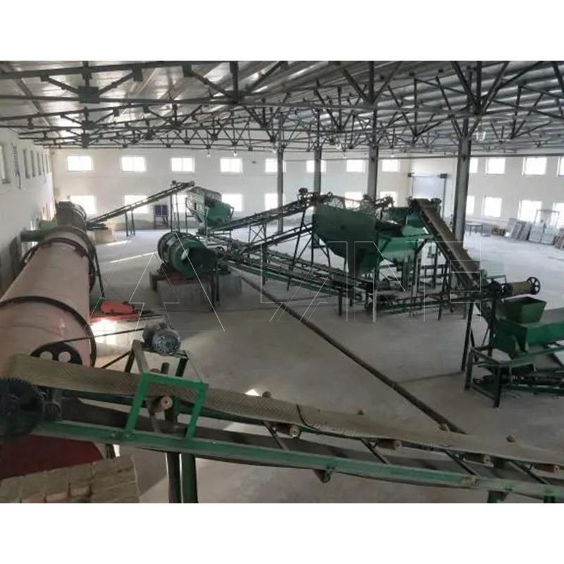 Lane Cow Dung Fertilizer Making Machine From Organic Waste Organic Fertilizer Production Line Bio Fertilizer Making Machine