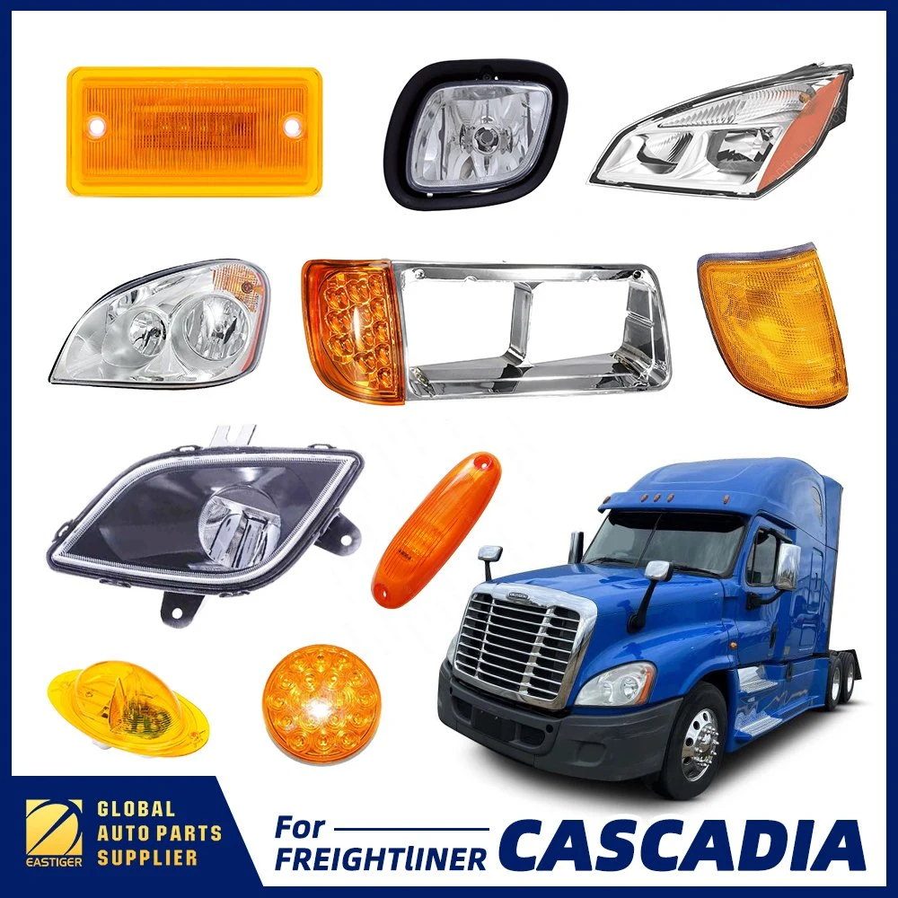 for Freightliner Cascadia Truck Body Parts Headlight / Panel / Grille / Bumper / Mirror / Bracket / Fender +200 Items