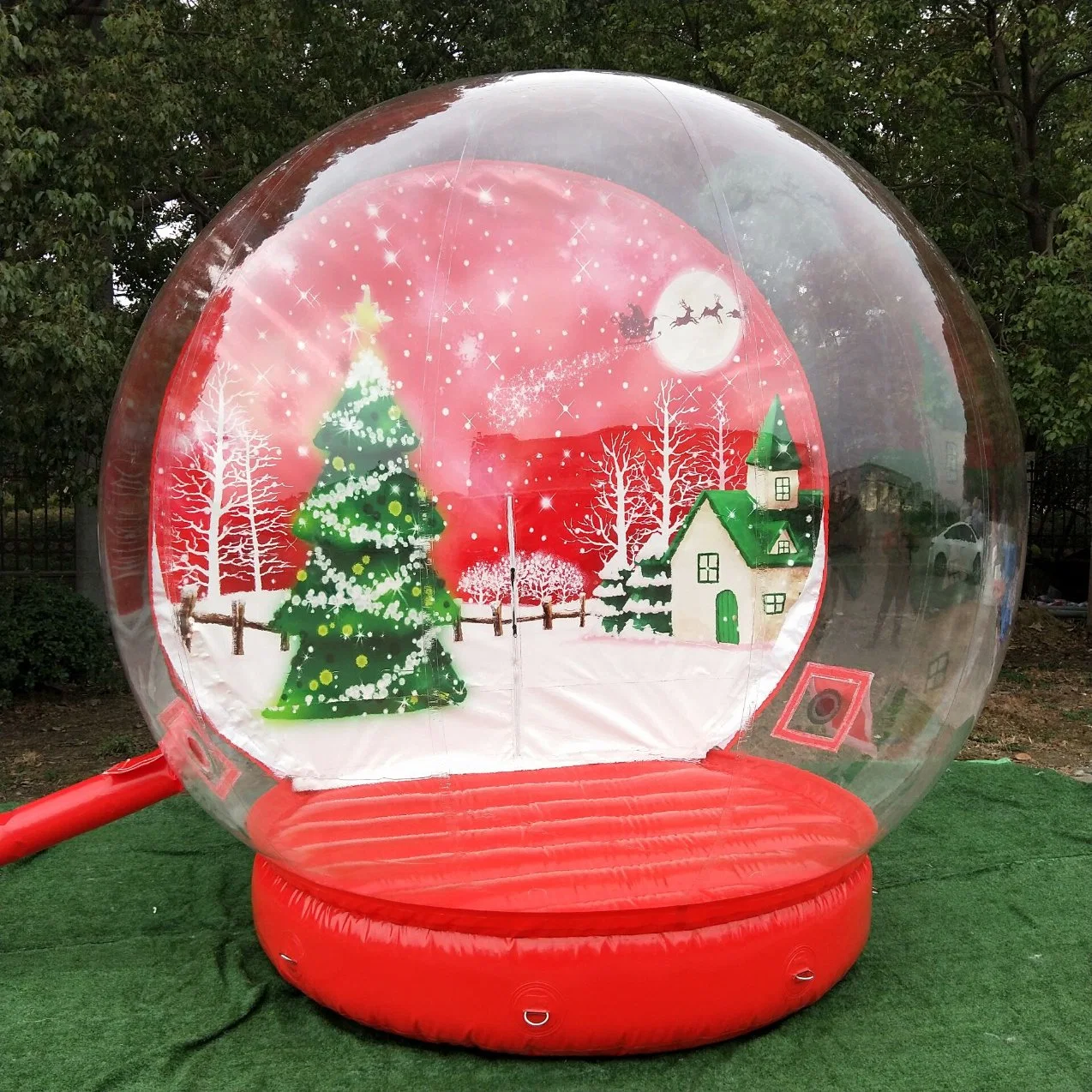 Outdoor Size Customized Inflatable Human Snow Globe for Sale