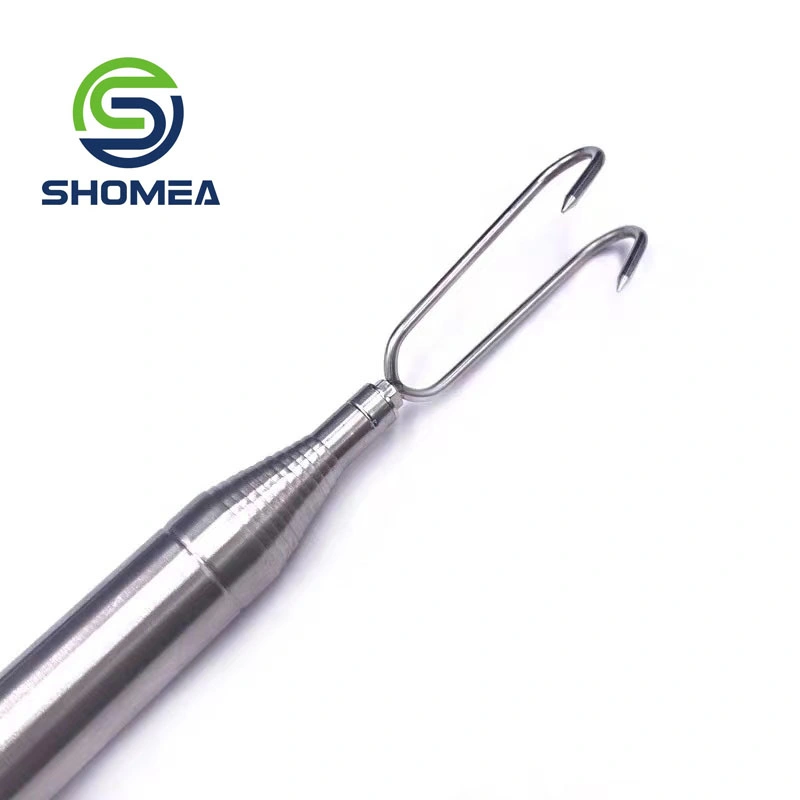 Custom Stainless Steel Telescopic Rod with Hook on Top