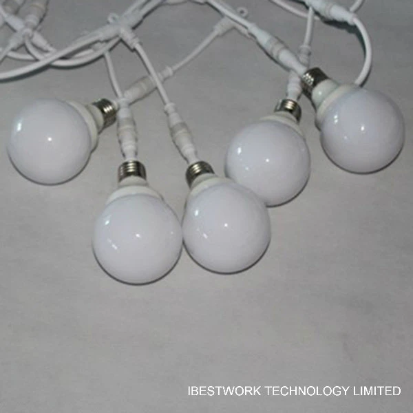 8cm RGB Ball String Light Multicolorful Decoration LED Bulb for Festival Holiday Party