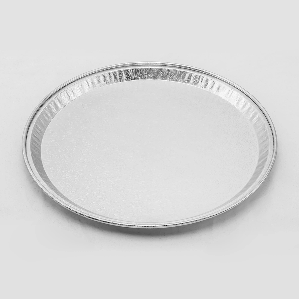 Manufacturers Wholesale/Supplier Food Grade Large Size Printed Disposable Round Aluminum Foil Food Tray Support Logo Customization