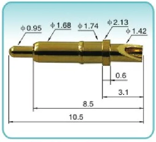 Muelle personalizada Pogo magnético Patillas con tapa