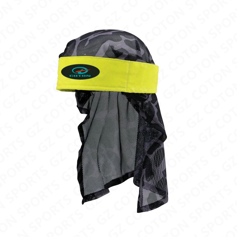 Customized Breathable Mesh Fabric Absorbing Outdoor Shooting Sport Headbands Paintball Sweatbands