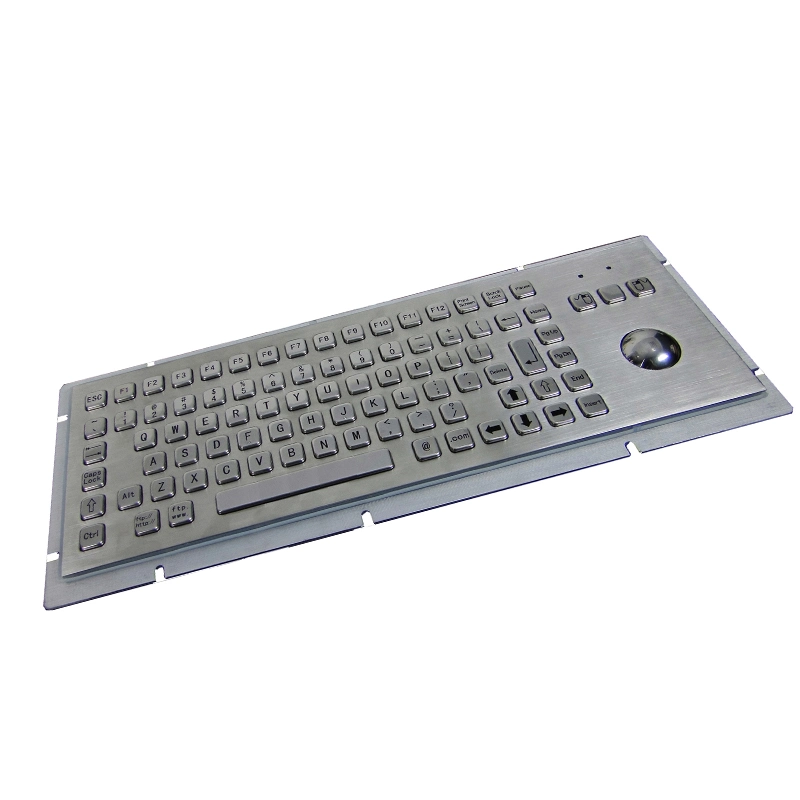 Industrial Keyboard Edelstahl Metall Keyboard mit Trackball für verwendet Kiosk