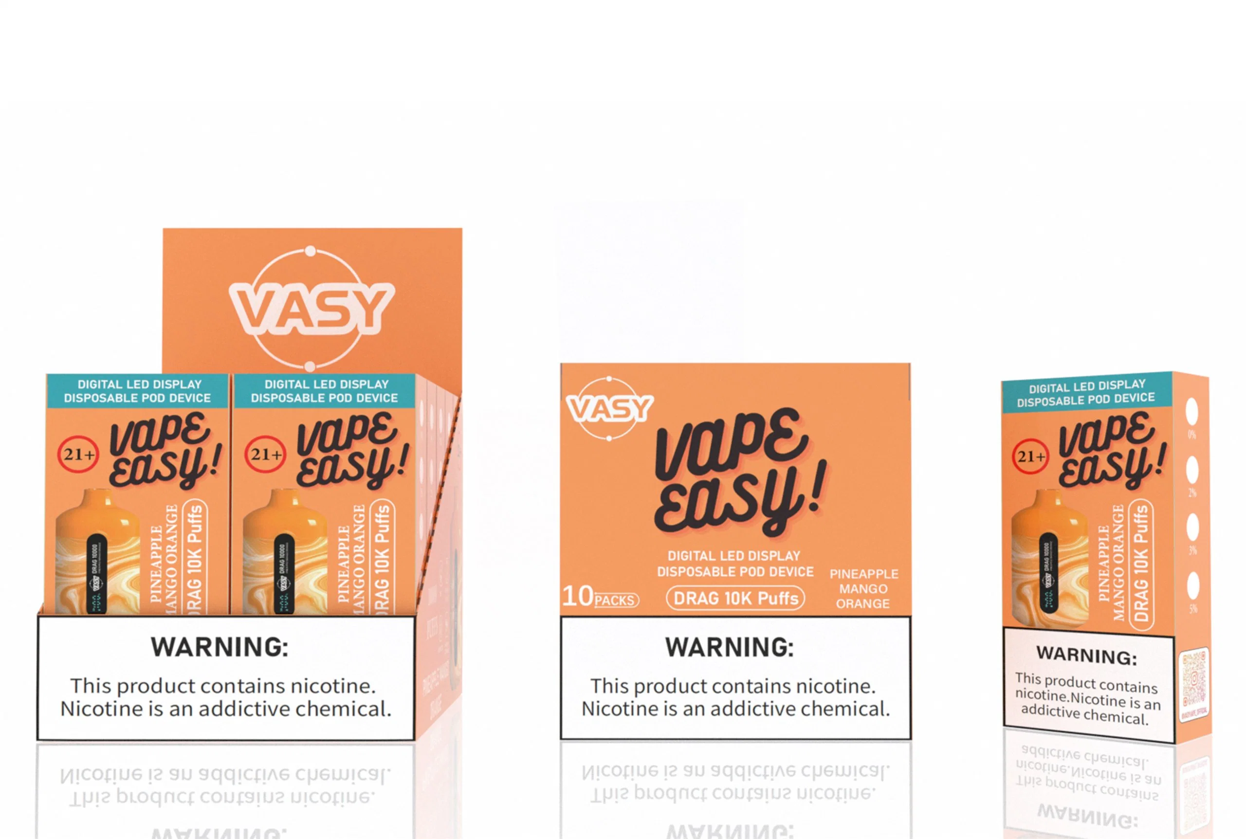 Wholesale/Supplier Vasy Drag 10000 Puff Vaper Mini Rechargeable E Cig USA Best Price Fruit Flavor Waka Shisha Randm Disposable/Chargeable Electronic Vape Pen Hookah