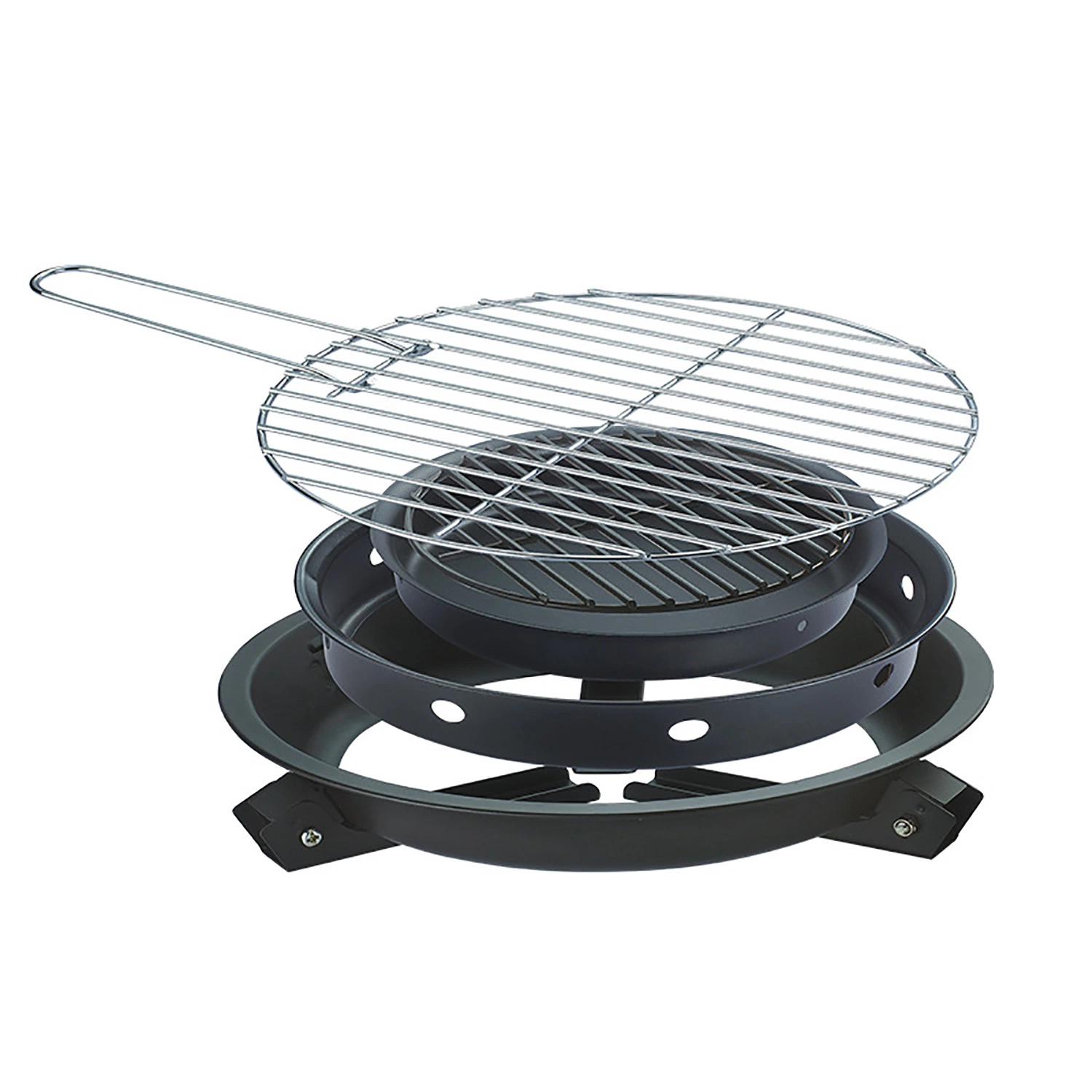 Mini BBQ Camping Grill with Bag Collapsible Charcoal Wood Griller Esg22471