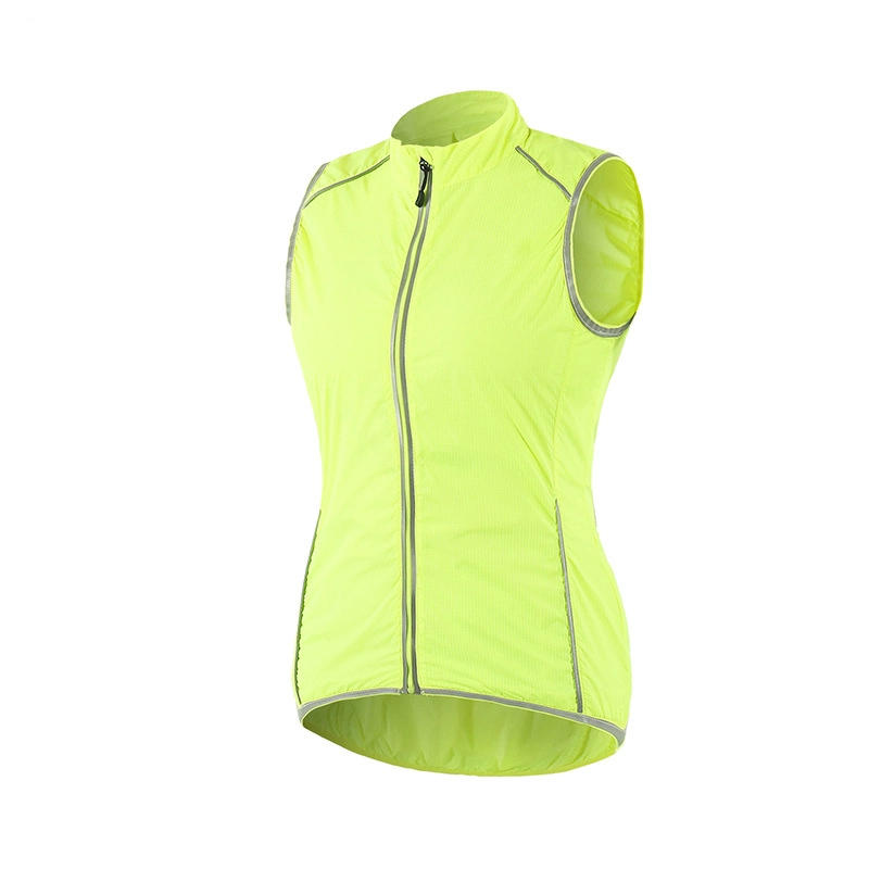 Custom Hi Vis Vest Men Women Uomo Reflective Fishing Running Windproof Sports Cycling Vests