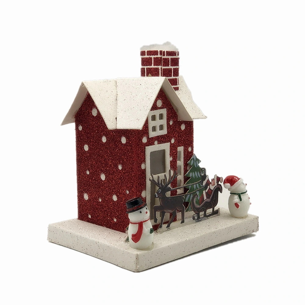 Christmas Decoration Light up Model House Paper Toys