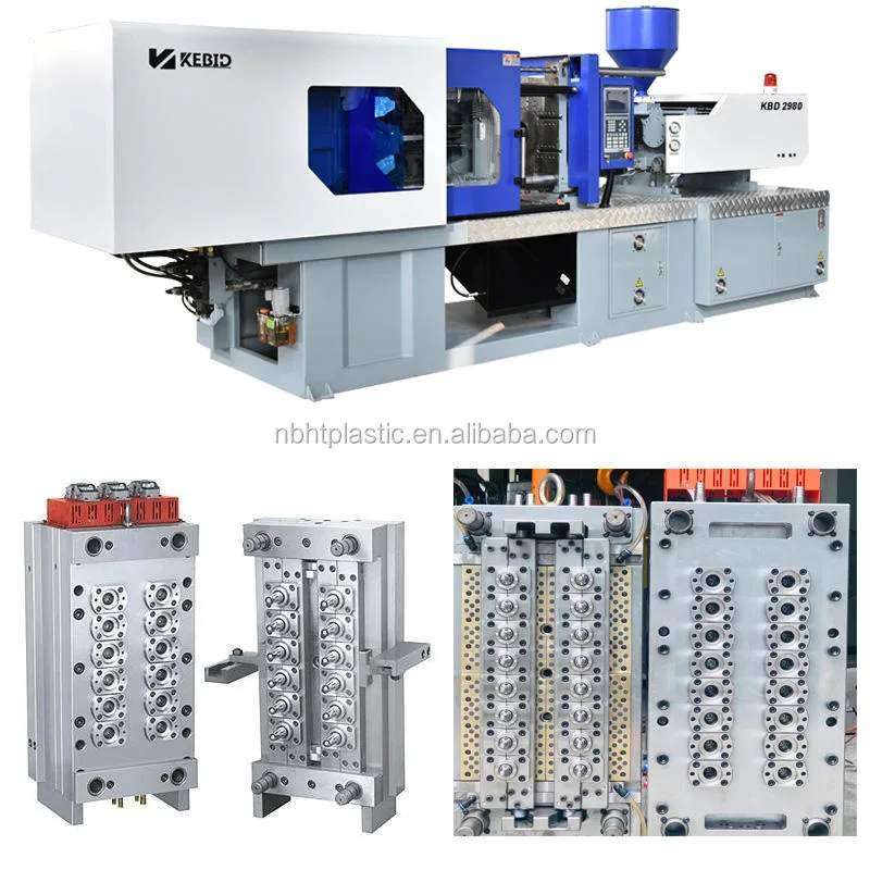 Kebida Marke heißer Verkauf hohe Qualität 178ton Kbd1780 Pet Preform Flasche Embryo Herstellung Spritzgießmaschine