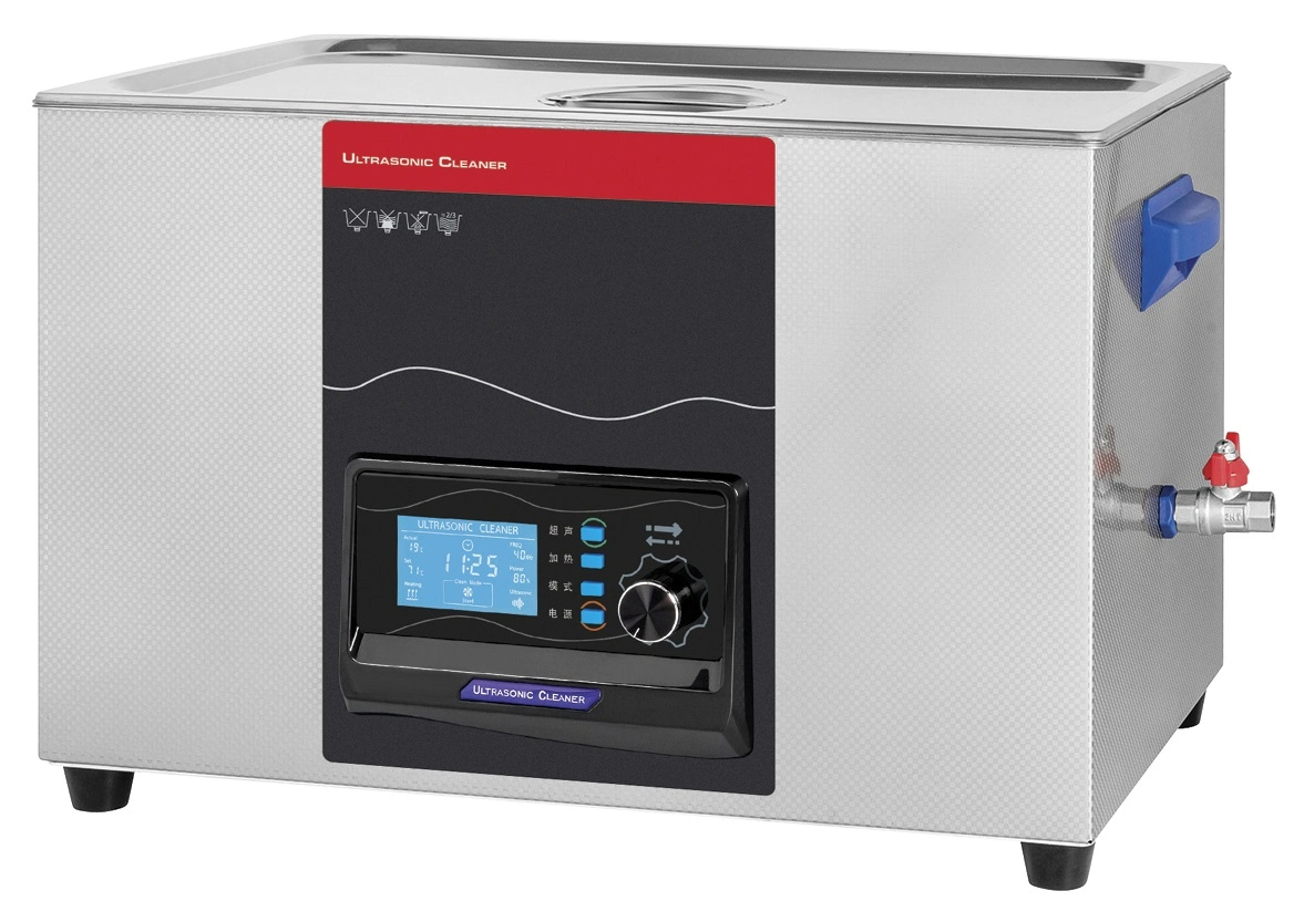 Produto de limpeza ultrassónico grande de 20 L 22L 30L LCD Intelligent Silent Lab Equipamento de limpeza