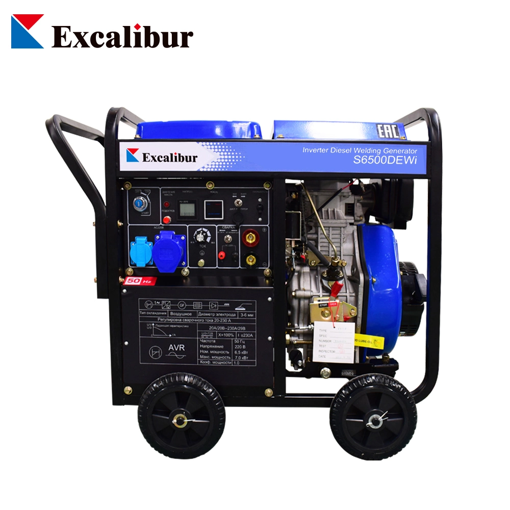 Four Wheels Diesel Welding Generator Set