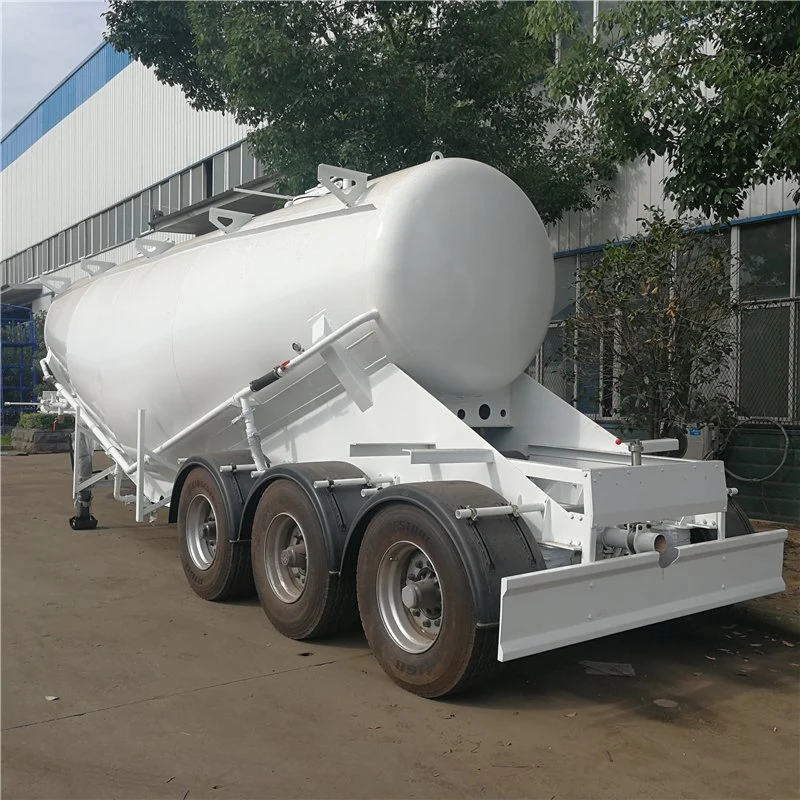 3 Axles Tank with Air Compressor 50ton 60m3 Bulk Cement Trailer for Sale