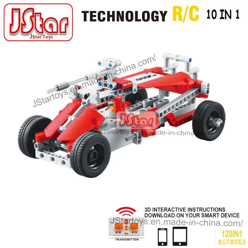 Jstar Technology RC 10in1 Assembly 191PCS Building Blocks Stem Technic DIY Bricks Blocks Sets for Kids Learning Engineering Construction Toys Blocks Sets