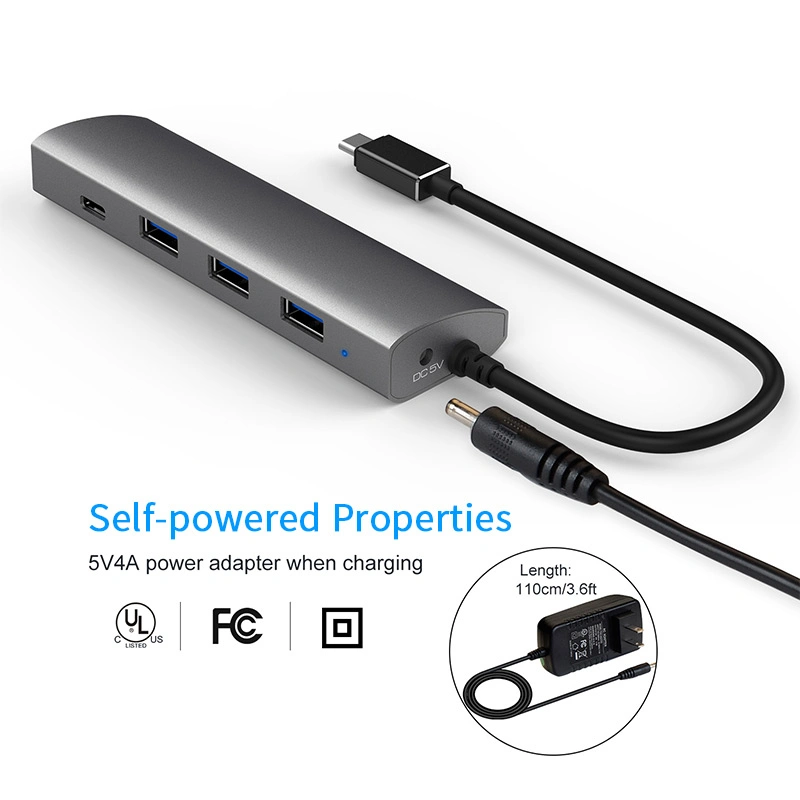 Uh3047c1 USB 3.1 Aluminum Superspeed 4-Port Hub