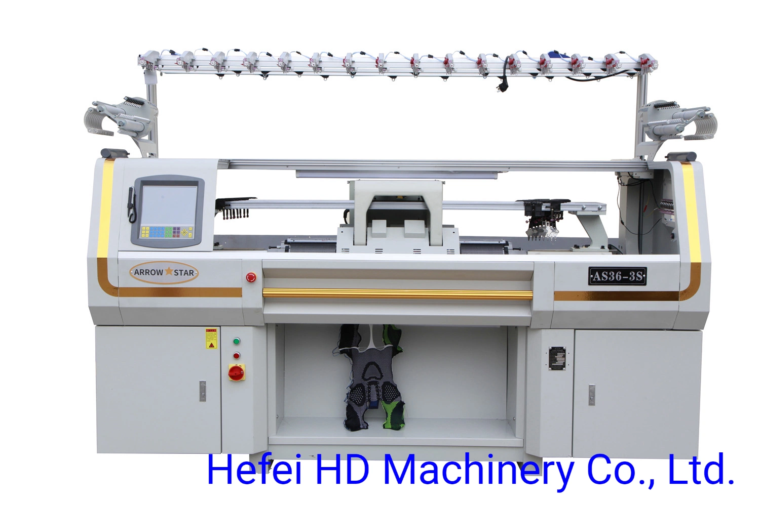 Fully Jacquard 3 System Flat Knitting Machine for 3D Fly Knit Shoes Upper