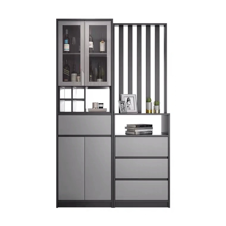 Minimalistischer Stil Haus Wohnzimmer Möbel Holz Indoor Regal Lagerung Schrank