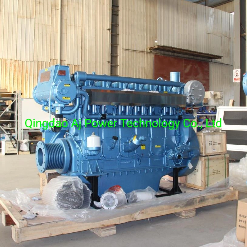 Hot Sales Weichai 250HP Marine Diesel Engine with Six Cylinder Water Cooled