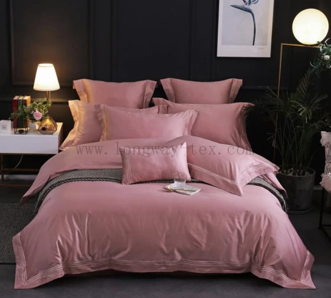 Cotton 100s Plain Color Hotel and Home Bedding Set