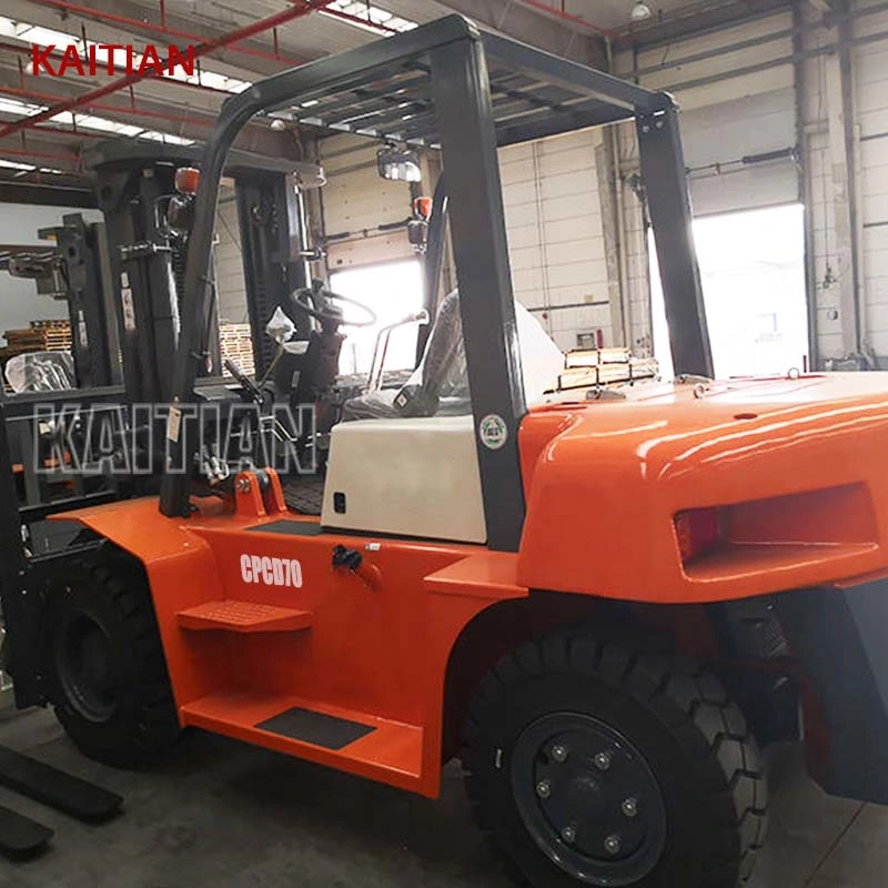 Powerful Duel Fuel Gas Fork Lift 7 Ton Customized Forklift with CE Approval