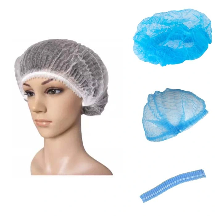 Disposable Nonwoven Medical Use Hairnets Cap Clip Cap Bouffant Cap