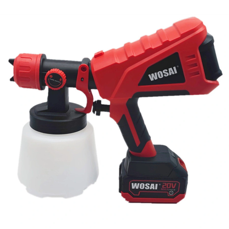 Wosai 20V Electric Cordless Paint Gun Electric Sprayer Airbrush Gun Power Spray Airbrush Gun