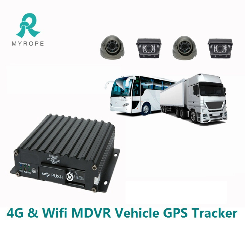 1080p Videorekorder 3G/4G Live Video DVR Überwachungskamerasystem Auto DVR GPS Tracker