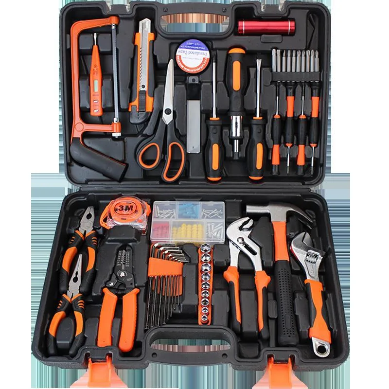 Most Sell Family Safety Plastic Home Repair DIY Combination Tools Set 49PCS Multifunction Hardware Tool Set