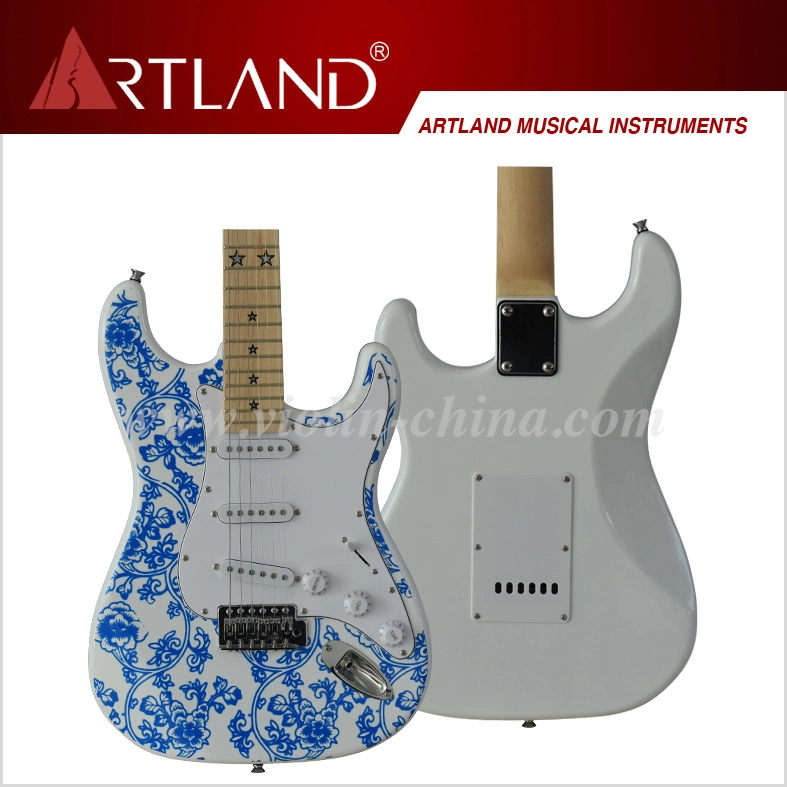 Elektrische blaue Blume der Gitarren-(Z.B. 003)