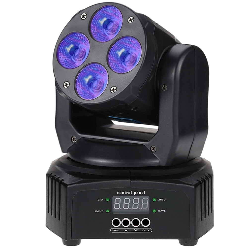 DMX512 DJ KTV Диско бар ночной клуб Stage Equipment Mini Светодиодный индикатор Wash 4X10W 4 в 1 RGBW