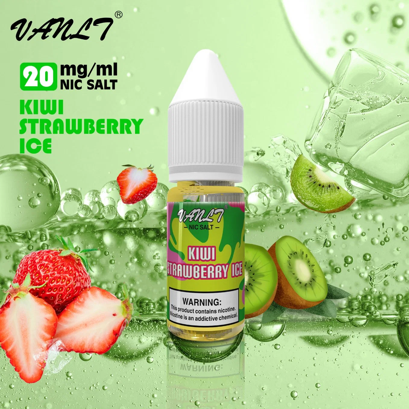 Superventas de maracuyá Guayaba Kiwi 20mg de sal de Nic Eliquid Europa 10ml Bolígrafo Vape desechables en el mercado de los vapores de POD