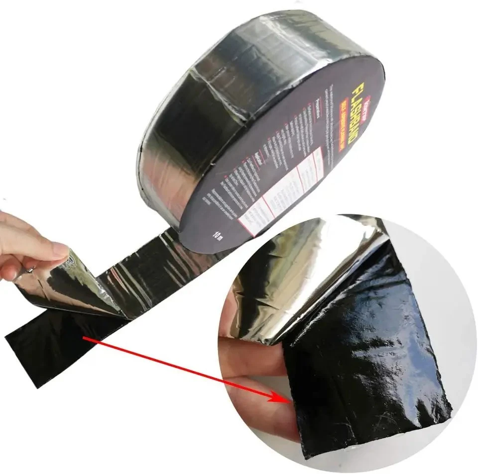 Self Adhesive Aluminum Foil Bitumen Tape Flashing Tape for Roof Repair