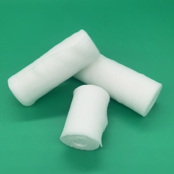 Factory Elastic/Plastic Polyester Disposable Warping Medical Products Elastic Gauze Bandage for Fixation