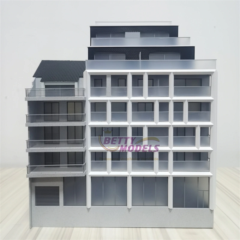 Custom Apartment Scale Architecture Model Residence Building 3D Physical Model Making