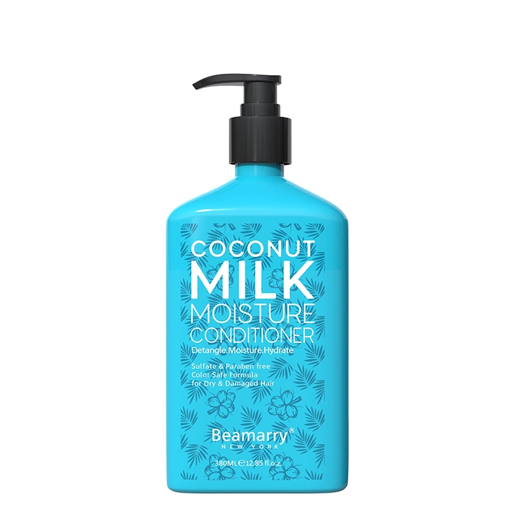 380ml Private Label Factory Price Hair Beauty Products Salon Professional Hair Care Products Coconut Milk Moisture Conditioner for Dry & Damaged Hair