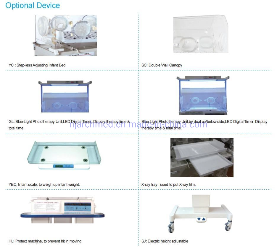 Medical Equipment Neonate Baby Care Moveable Infant Incubator Instument