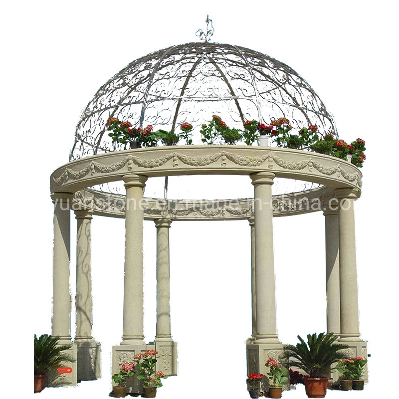 Marble Gazebo Pavilion Marquee Tent Camping Stone Gazebo for Garden