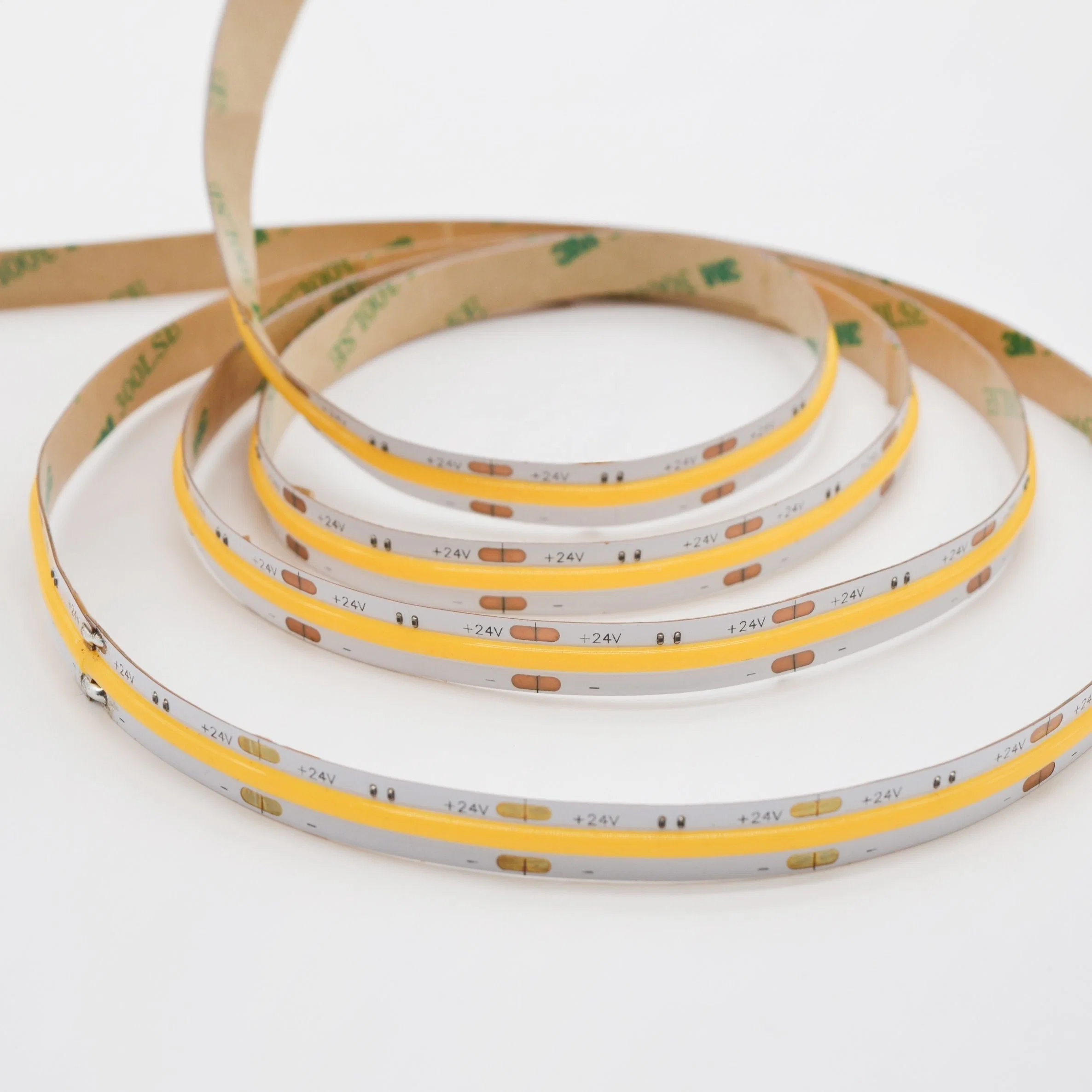 RGB COB LED Strip Light 840 LEDs DV12V 24V Flexible COB Light 10mm PCB Width Waterproof Lighting