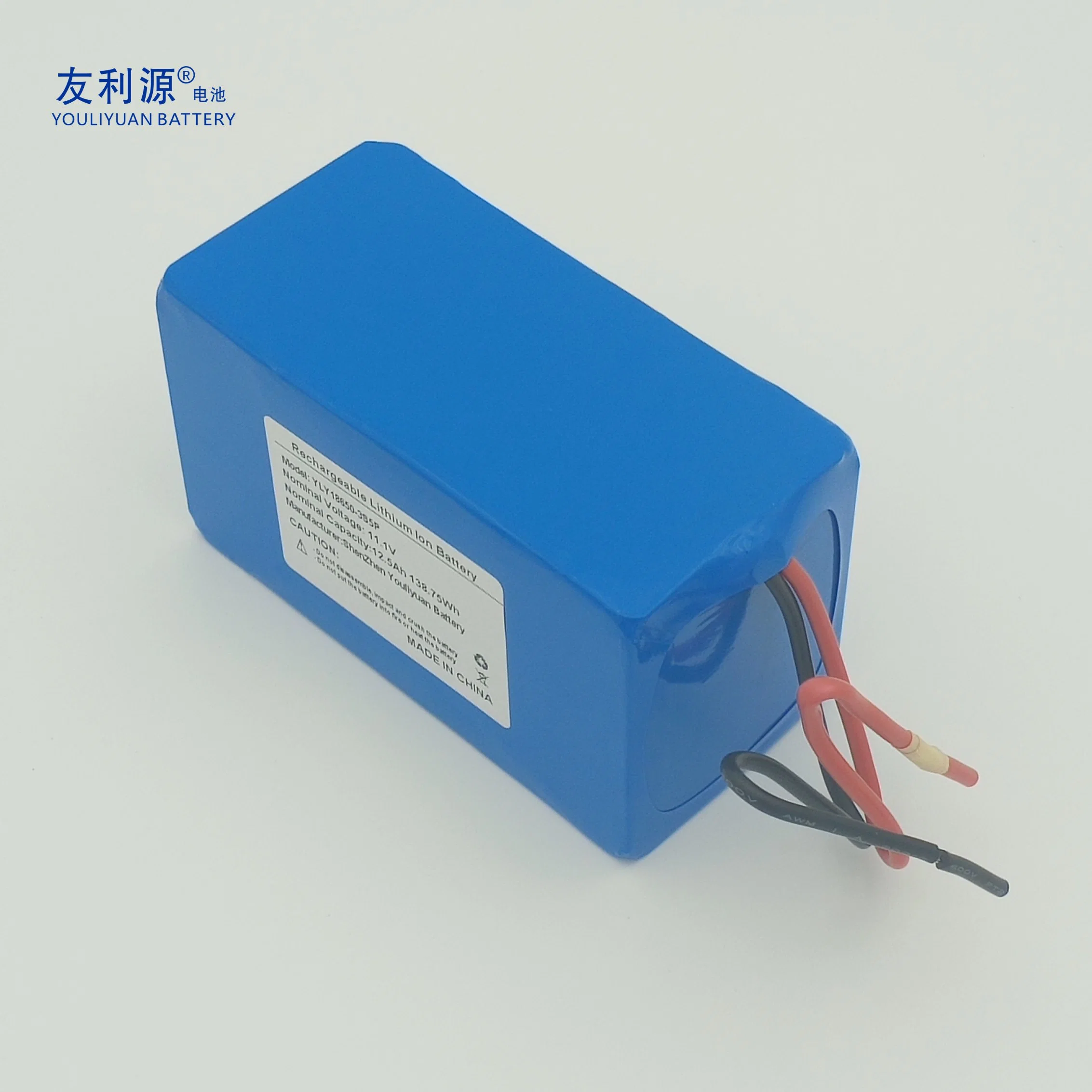 18650 3s5p Lithium Battery Pack Rechargeable 11.1V 12.5ah Li-ion Battery with Lawn Light