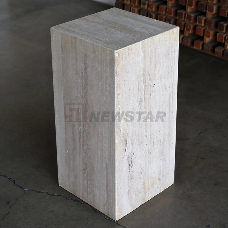 Stone Furniture Marble Coffee Table Pedestal Column Display Stand Marble Side Table