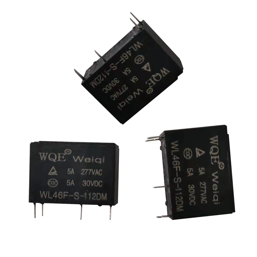 Miniatura de 5 Relés un relé de potencia para el dispositivo de comunicación Wl46f Noramally abrir 4pin ultraligero Relé de intermitencia de rele