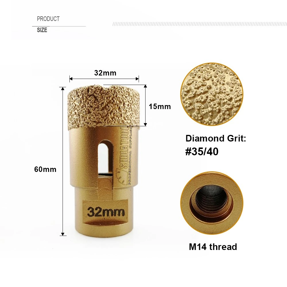 Vacuum Brazed for Masonry Marble Granite Diamond Core Drill