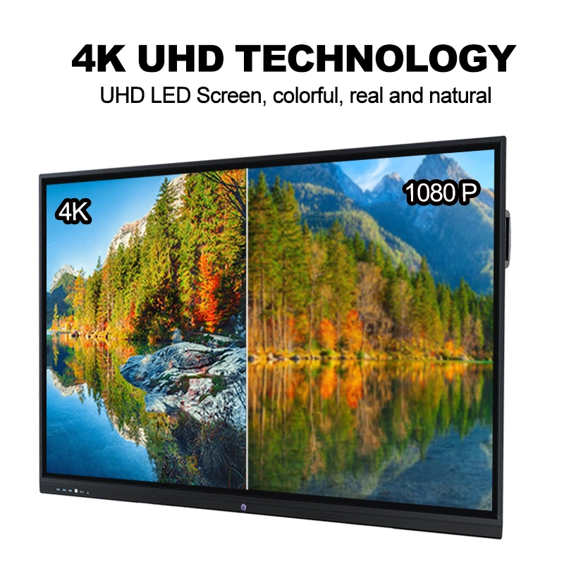 65 Zoll 4K Infrarot LED Touch Computer Touch Interactive Flat Panel Mikeboard Kiosk Konferenz Display Display Display Schreiben Smart Board Wandmontage